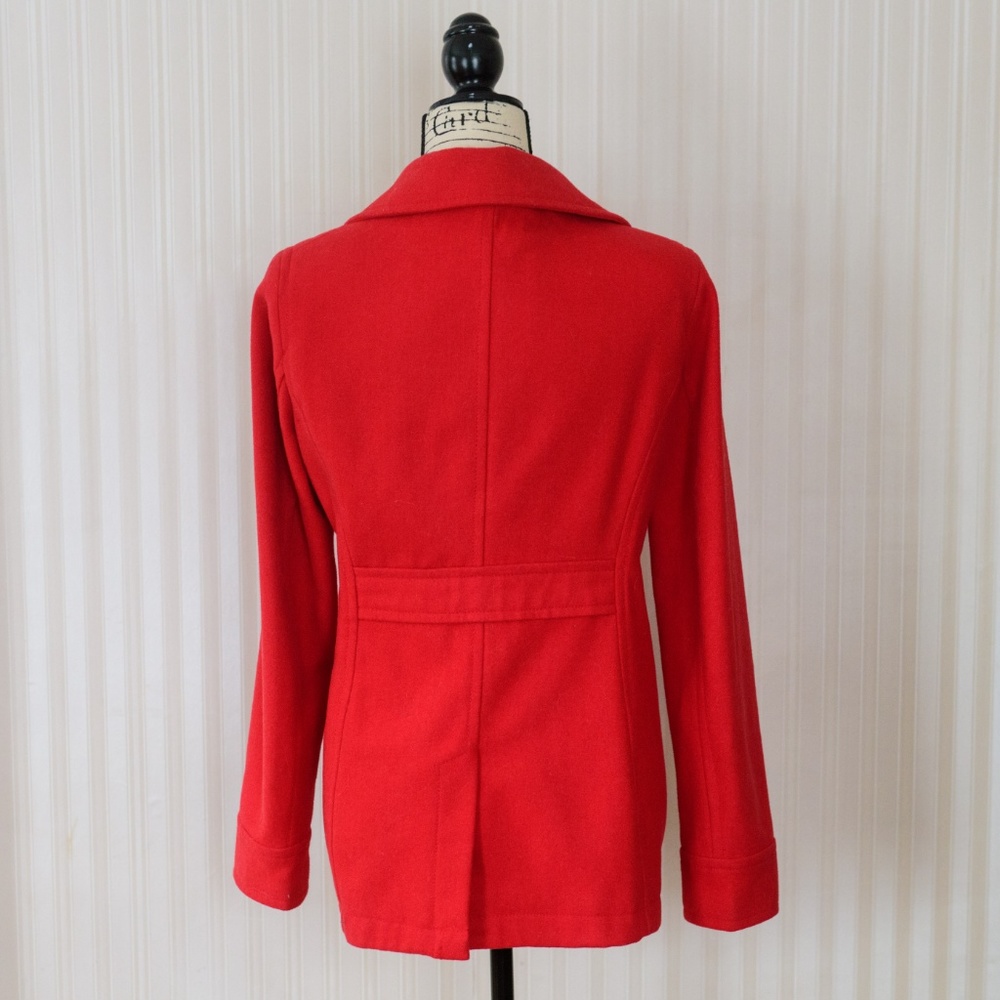 EUC Red Old Navy Pea Coat - Picture 2 of 4